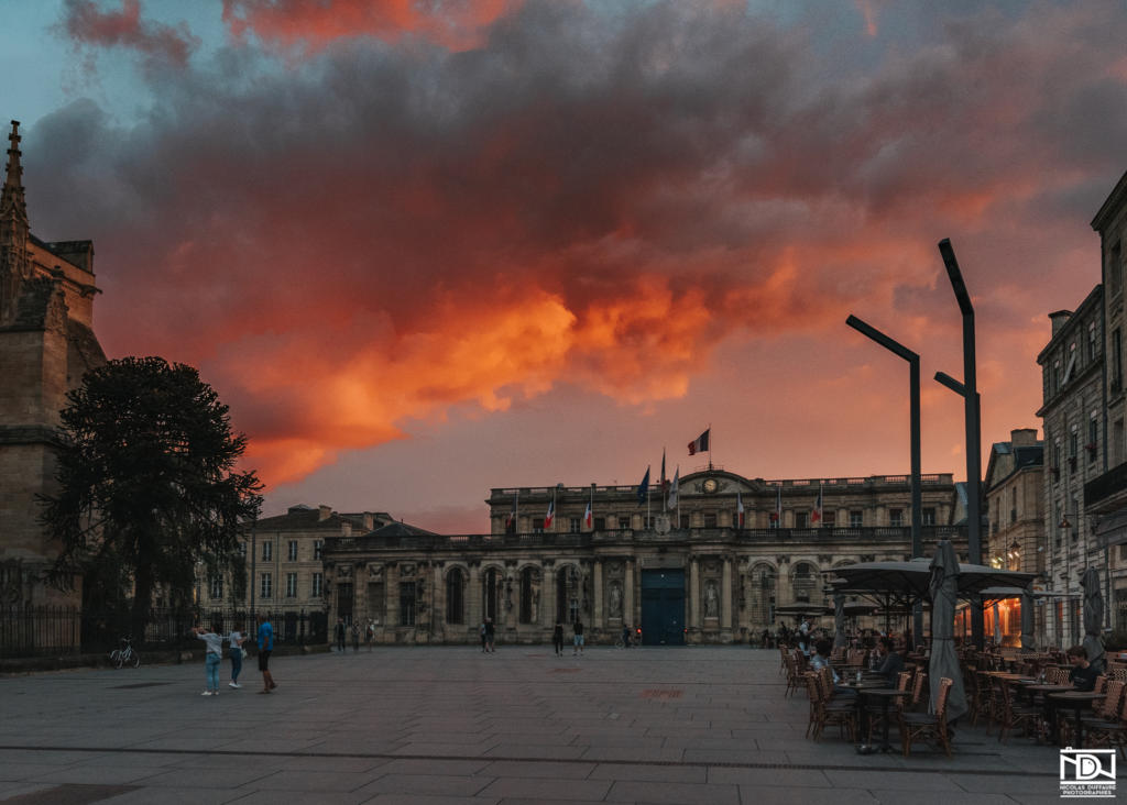 Magnifique ciel Bordeaux sunset