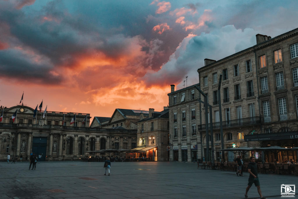 Magnifique ciel Bordeaux sunset